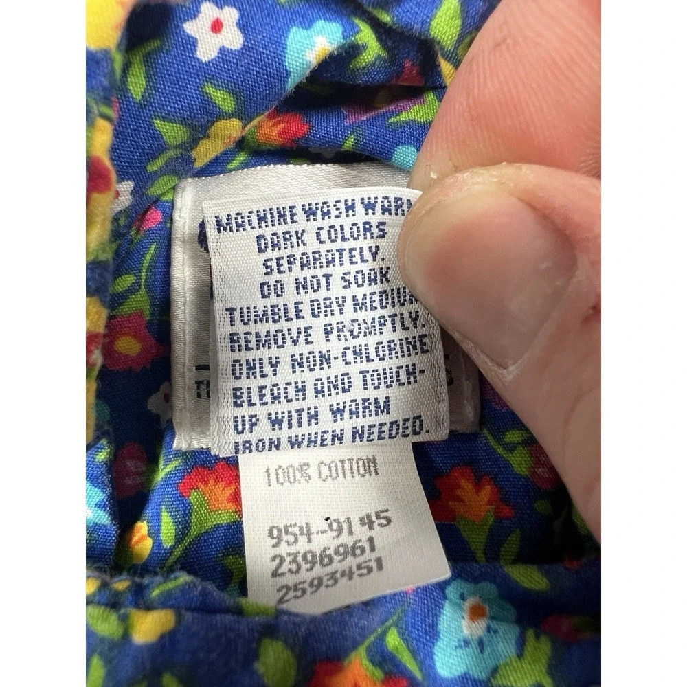 Vintage 90s OshKosh B'gosh floral‎ cotton dress Size 2T